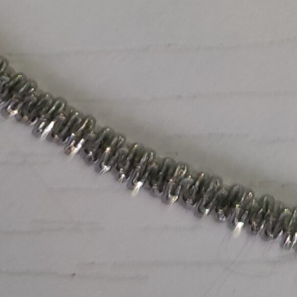 Classy Silver Bracelet Extension Vintage Twisted Rope Pattern Medium Large Wrist - Picture 2 of 6